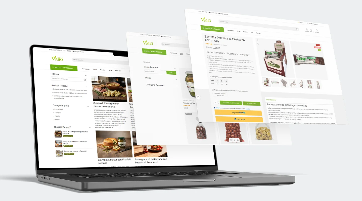 pagine vulio sito portfolio