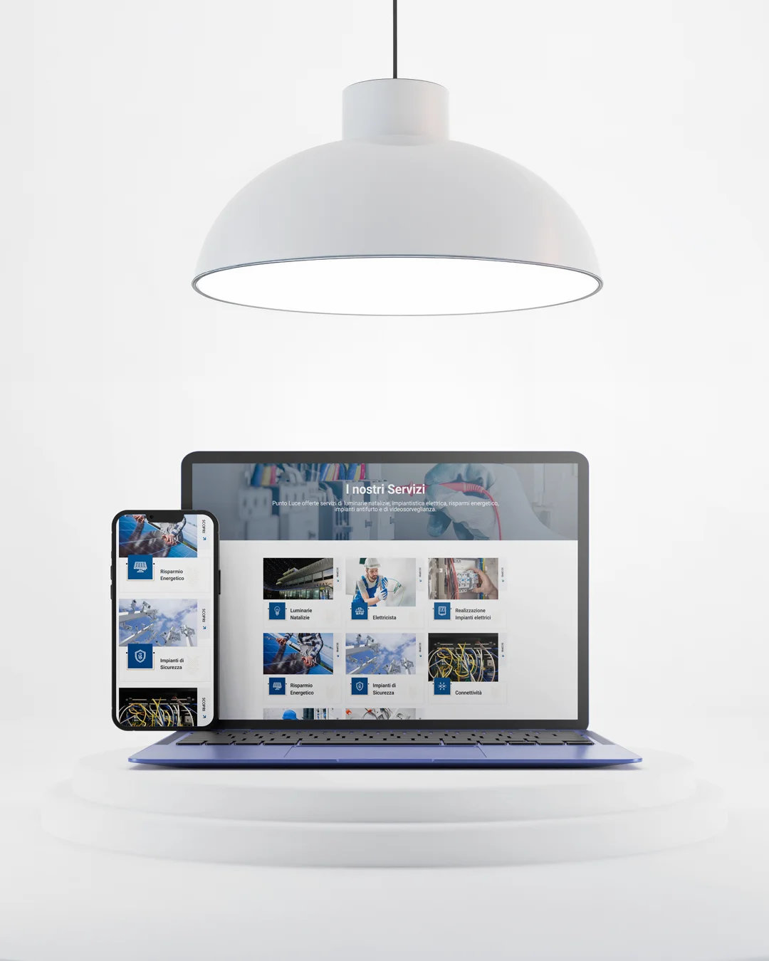 responsive site puntoluce portfolio