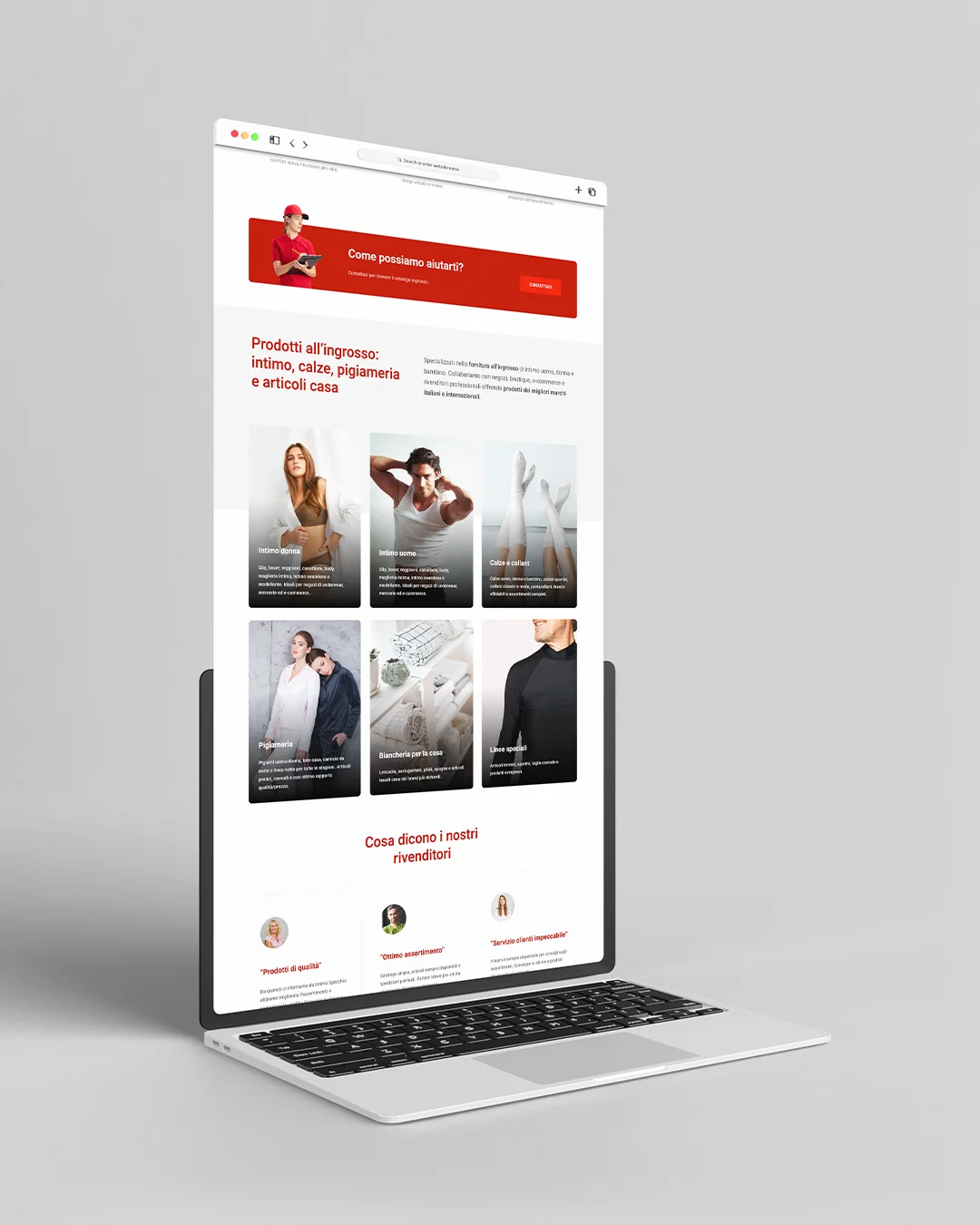 sito web intimo specchio portfolio