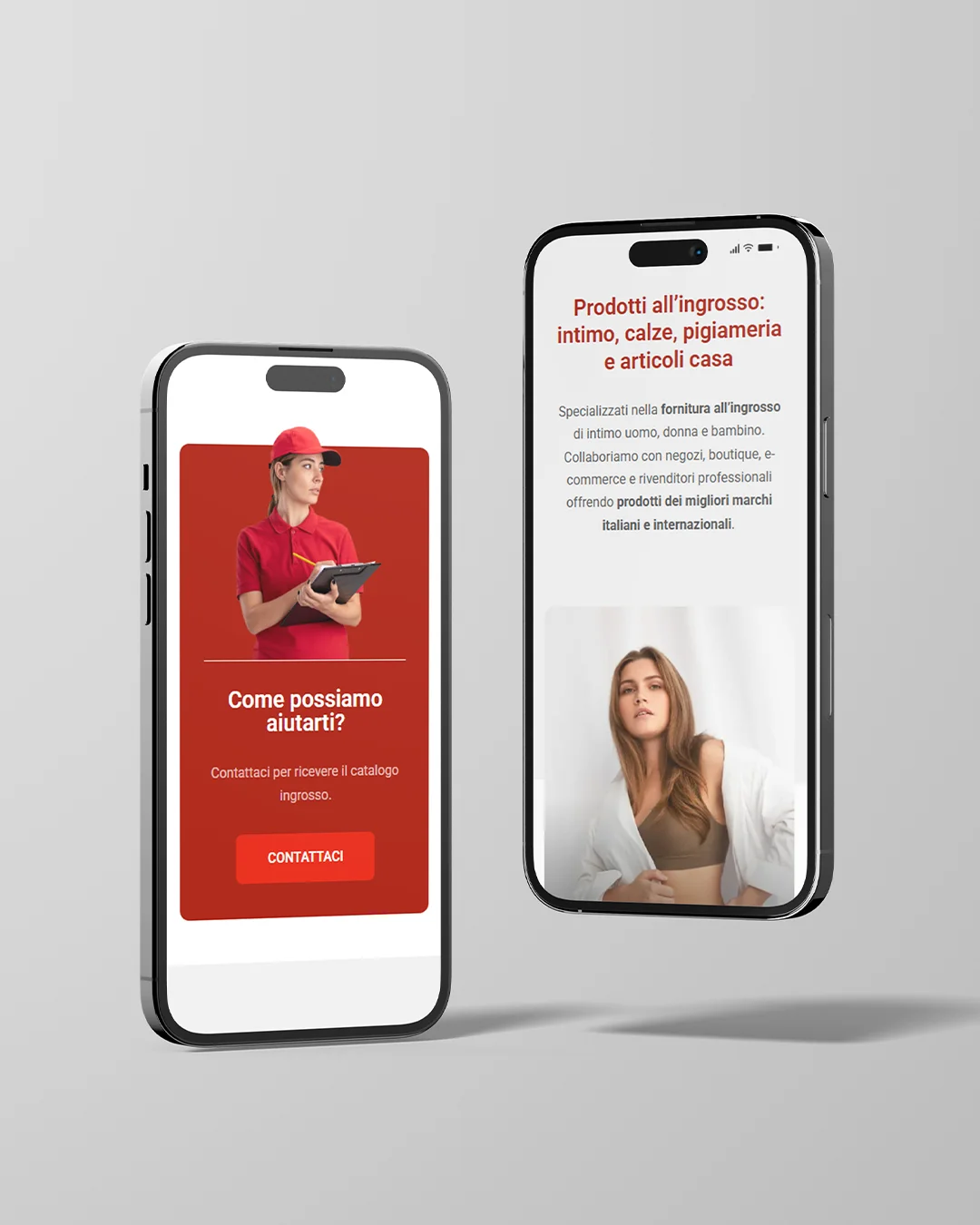 sito web mobile intimo specchio portfolio