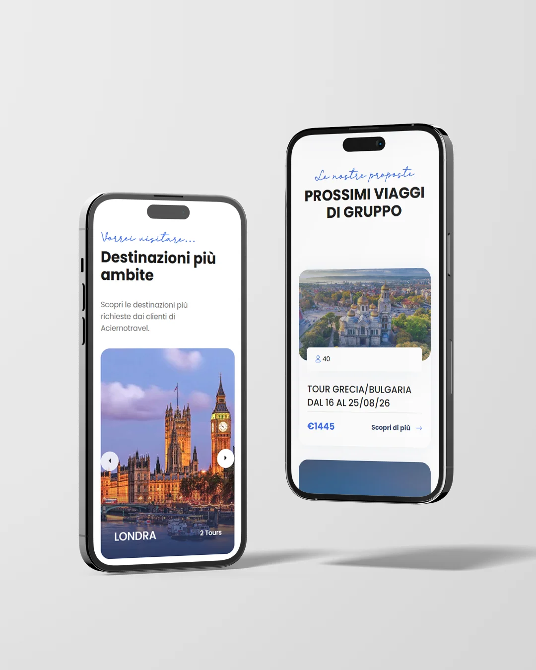 aciernotravel responsive sitoweb dna