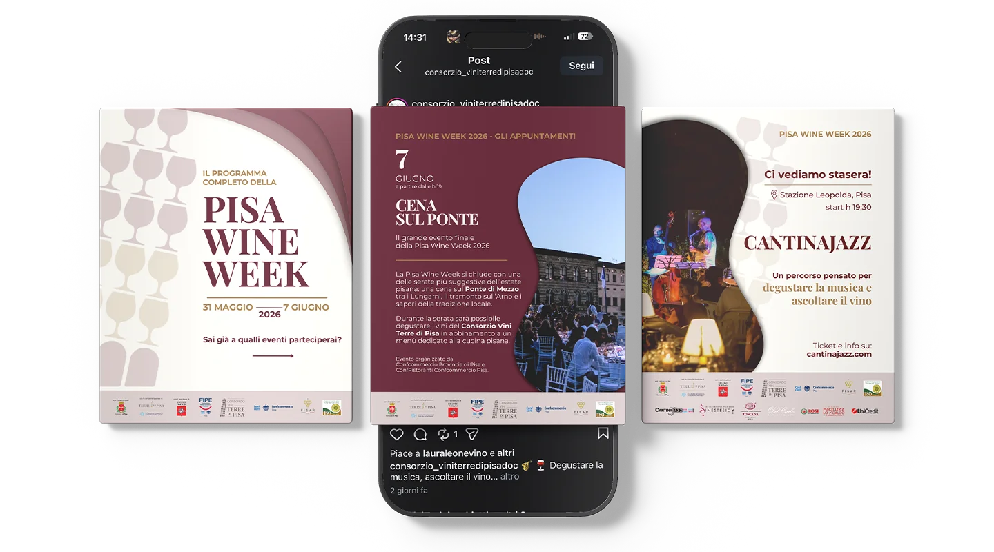 feed post instagram pisa wine week dna