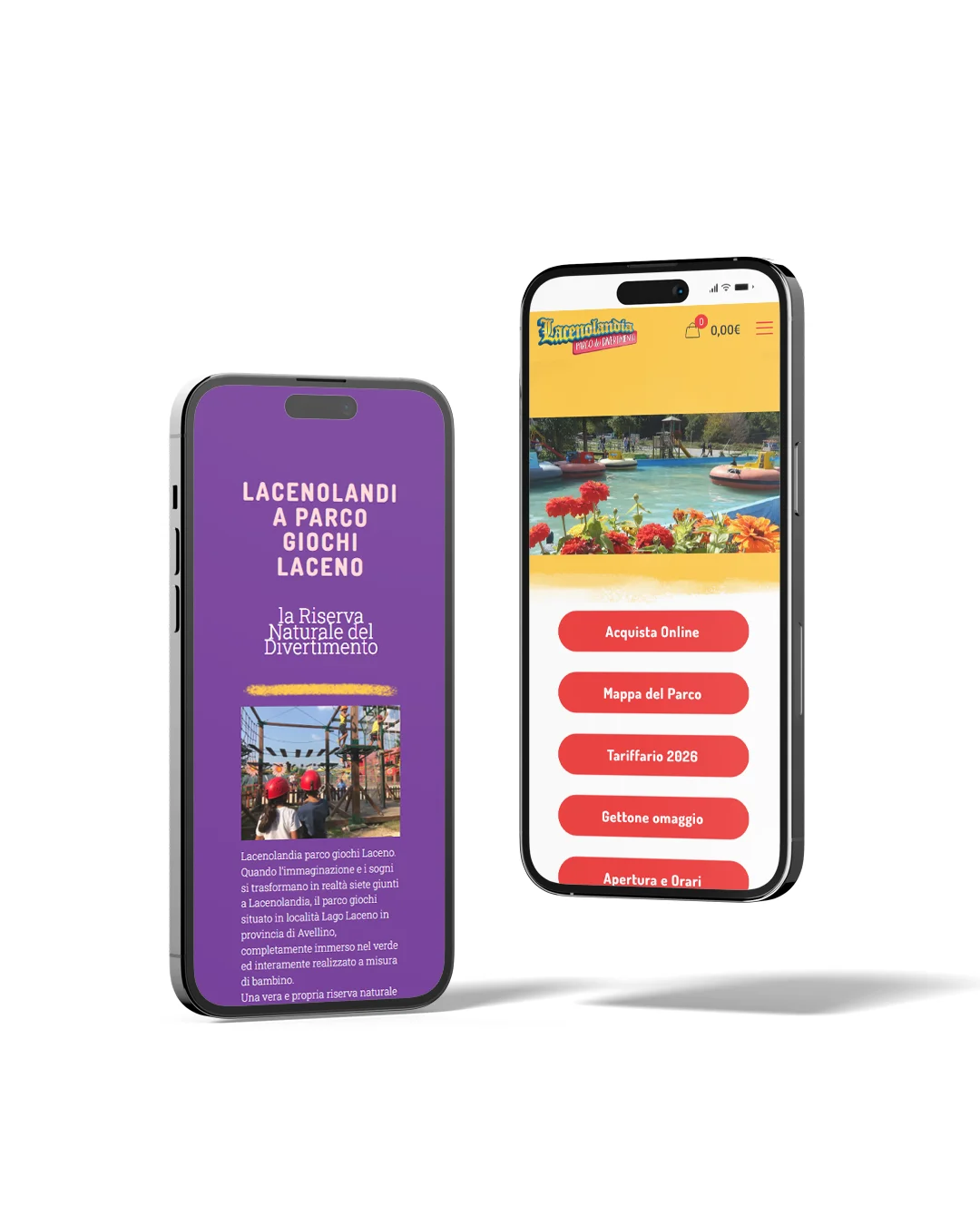 responsive website lacenolandia portfolio