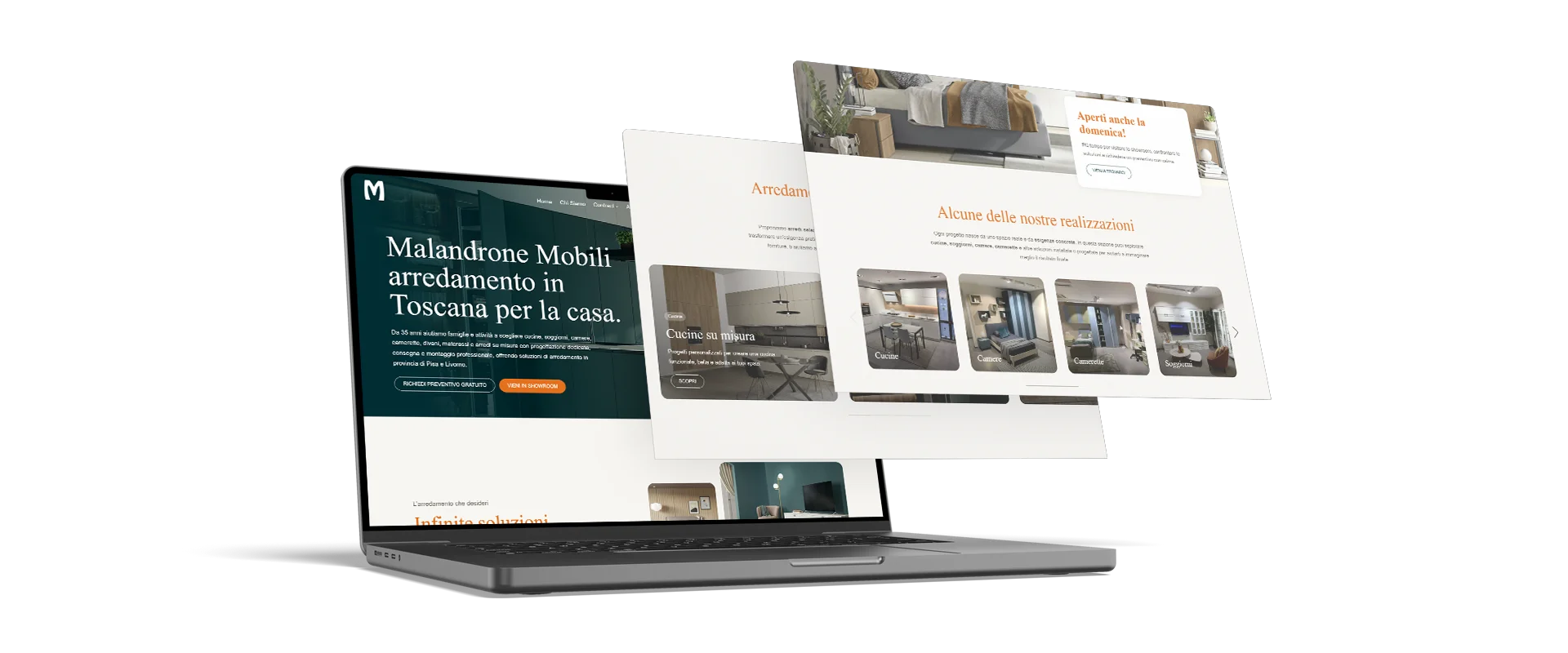 sito web malandrone mobili portfolio